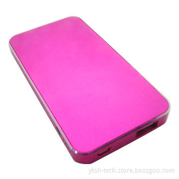 Power Bank, Suitable for iPhone 4 with 4,600mAh Capacity, Comes in Red